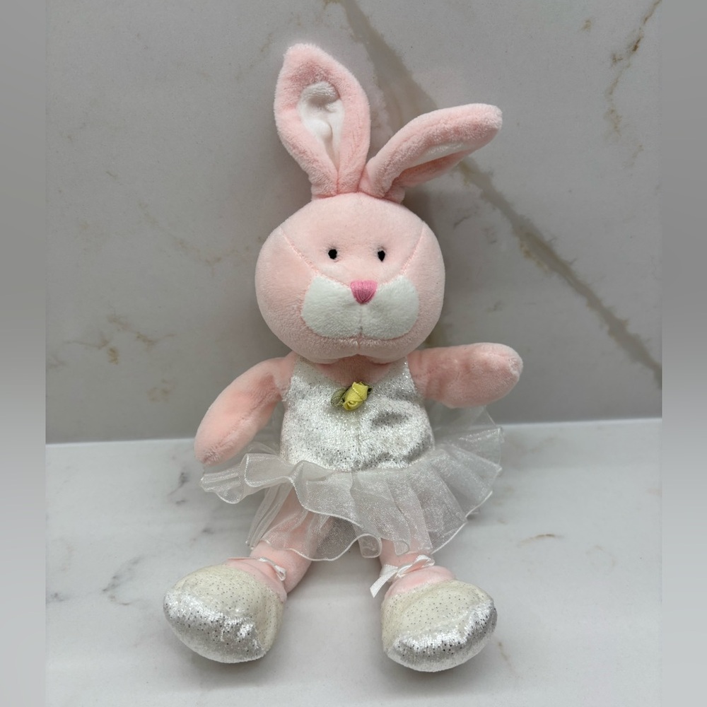 Ty Beanie Baby Ballerina Bunny Named Pique Plush Toy - Picture 1 of 6